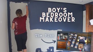 BOYS BEDROOM MAKEOVER PT 1  Kids Room Ideas on a Budget [upl. by Adnic226]