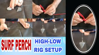 SURF PERCH HighLow Rig Set Up for Beginners [upl. by Hanschen704]