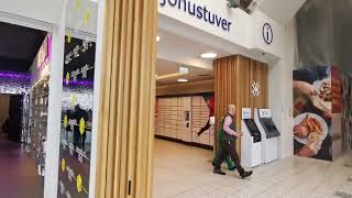 Reykjavik kringlan shopping mall walk tour Iceland [upl. by Ahsemat]