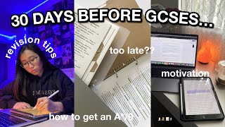 30 DAYS BEFORE GCSES 2023  4 Week Revision Plan for GCSES motivation A revision tips [upl. by Gerek]