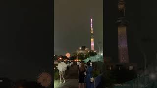 Sumidagawa fireworks festival 2024 hanabi japan fireworks summerfestival tokyo skytree [upl. by Maureen]