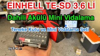 EİNHELL TESD 36Lİ MİNİ AKÜLÜ VİDALAMA [upl. by Ailla]