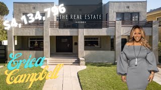 Erica Campbell House  Los Angeles House Tour  Celebrity Real Estate  quotThe Real Estate Insiderquot [upl. by Rannug]