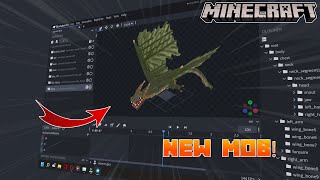 Making A Wyvern Blockbench Timelapse  Minecraft Bedrock 119 [upl. by Suiradal]