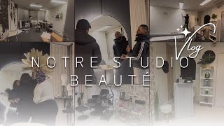 ENFIN  ON OUVRE NOTRE STUDIO BEAUTÉ AVEC MA PETITE SOEUR ✨🥰🥳 [upl. by Nosam866]