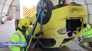 Extrication RTC training inverted car stability StaBfast [upl. by Farrand]