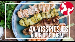 4x visspiesjes voor bij de gourmet  OhMyFoodness [upl. by Ecirahs]