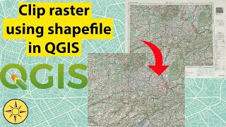 Clip raster using polygon in QGIS [upl. by Atinniuq]