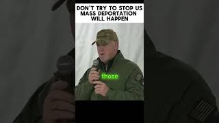 Dont Test US Mass Deportation Will Happen Border Czar Tom Homan trumpnews maga donaldtrump [upl. by Ydnak]