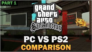 GTA SA  PS2 VS PC Part 1 Text video [upl. by Oaoj]