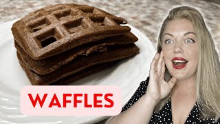 WOW Chocolate waffles in 5 minutes KETO LOW CARB [upl. by Adnwahsar443]