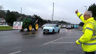 No Farmers No food Protest Truro Cornwall [upl. by Ahsaeym]