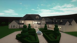 ROBLOXBloxburg Classic Mansion SPEED BUILD EXTERIOR [upl. by Barvick]