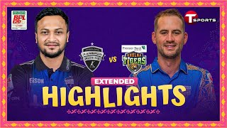 Extended Highlights  Khulna Tigers vs Rangpur Riders 30th Match  BPL 2024  T Sports [upl. by Ahsikan]