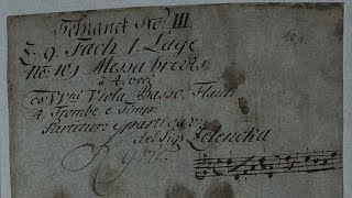 ZELENKA  Missa Gratias agimus tibi  promissae gloriae ZWV 13 Autograph score [upl. by Anyd289]