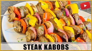 How to Make Steak Kabobs Without a Grill  Chef Vic Cuisine [upl. by Kiley]