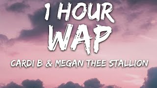 Cardi B  WAP Lyrics feat Megan Thee Stallion 🎵1 Hour [upl. by Wavell]