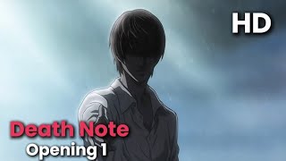 Death Note OP 1 HD Subtitles《 the WORLD  Nightmare 》 [upl. by Eldred]