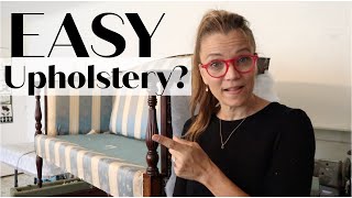 How to reupholster a Setteesofa Part 1 Tear OffStripping [upl. by Freeland202]