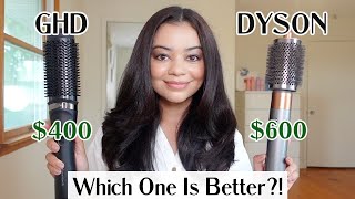 New GHD Duet Blowdry VS Dyson Airwrap Large Round Brush on Curly Hair 😱 Which One Is BETTER [upl. by Hoy156]