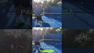 Pala rugosa vs pala brillo padel palapadel chingotto alegalan padelshots [upl. by Ranson657]