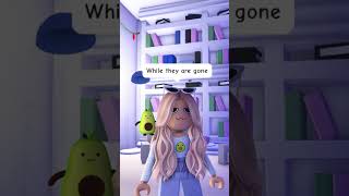 Her parents DIDN’T let her enter the basement BECAUSE OF THIS…😱💀 adoptme roblox robloxshorts [upl. by Ylicis]