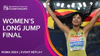 Four jumpers OVER 690m 🔥 Womens long jump final replay  Roma 2024 [upl. by Enaz259]