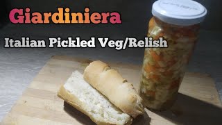 Giardiniera  Italian Pickled Vegetable Relish  Easy Recipe [upl. by Anitsrihc472]