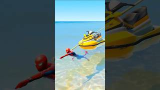 Who Is Stronger 💪 SPIDERMAN VS HULK GTA V CHALLENGE 🔥 shorts spiderman cartoon [upl. by Gluck]