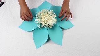 Paper Flower Tutorial Using Template 5 [upl. by Daryn]