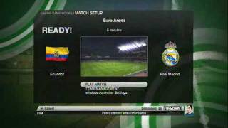 Fifa 10 online  Ecuador vs Real Madrid Part 1 of 6 [upl. by Elleinad513]