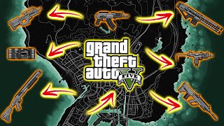 GTA V  All Secret and Rare Weapon Locations Rail Gun Sniper Rifle amp more [upl. by Echikson]