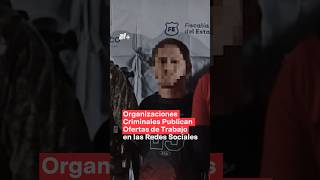 Organizaciones criminales publican ofertas de trabajo en redes nmas redessociales shorts [upl. by Anafetse626]