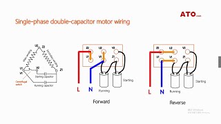 Single phase motor forward and reverse wiring [upl. by Ardnek]