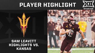 Sam Leavitt Highlights vs Kansas [upl. by Seftton464]