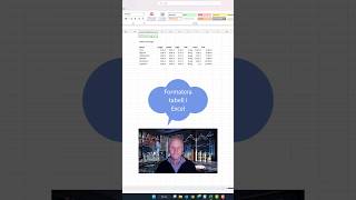Formatera tabell i Excel [upl. by Boleslaw]