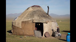 Making a Yurt in Kyrgyzstan [upl. by Ahsinroc]