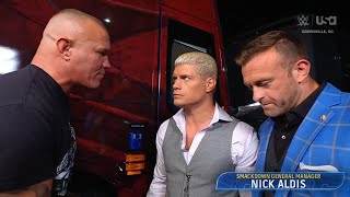 Randy Orton confronts Cody Rhodes  WWE SmackDown 10112024 [upl. by Prentice]