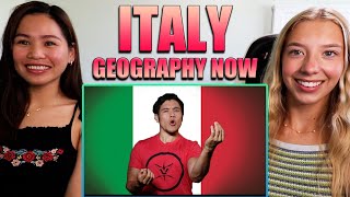 American Girls React to Geography Now Italy 🇮🇹 [upl. by Mil]