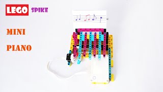 Simple Mini Piano  Building instructions  Lego Spike Prime [upl. by Eiramyllek97]