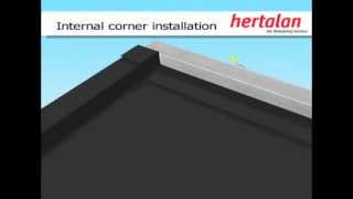 Hertalan EPDM Internal corner installation [upl. by Notloc]