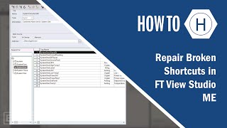 Repair Broken Shortcuts in FTView Studio Machine Edition [upl. by Vasiliki]