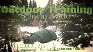 WINTER CAMPING MIT TUNNELZELT [upl. by Anuhsal]