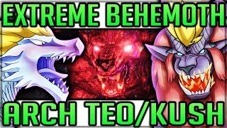 New Monsters  Extreme Behemoth VS Arch Tempered Teostra  Kushala Daora  Monster Hunter World [upl. by Llertniuq247]