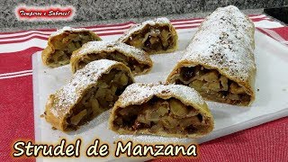 STRUDEL DE MANZANA increible fácil y muy delicioso [upl. by Annawal]