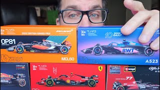 Review How Good Are Buragos Diecast F1s Model Review amp Comparison [upl. by Ecnadnak]