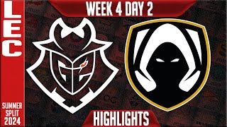 G2 vs TH Highlights  LEC W4D2 Summer 2024  G2 Esports vs Team Heretics Week 4 Day 2 [upl. by Hiltan]