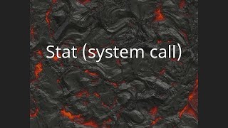 Stat system call [upl. by Kerrill]