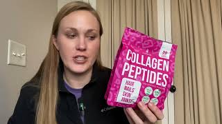 Review of the Collagen Peptides Powder for Women Hydrolyzed Collagen Supplements Types I  III [upl. by Matlick]