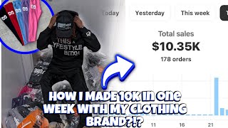 HOW I MARKETED MY CLOTHING BRAND TO 10K IN ONE WEEK  TIPS  TRICKS  MORE [upl. by Hsakiv781]